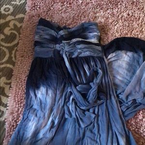 Blue tie dye maxi dress. Bought from a boutique.